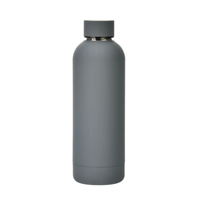 18/8 Stainless Steel Vacuum Flask Soft Touching 500ml Double Walled Insulated Water Bottle Sports Travel Cup With Lid