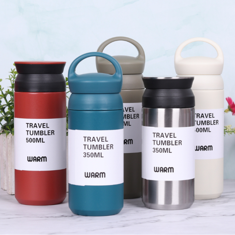350ml 500ml Stainless Steel Water Bottle Thermo Insulated Double Wall Coffee Mug