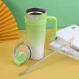 Custom 40oz double stainless steel vacuum car cup Travel cup with ergonomic handle