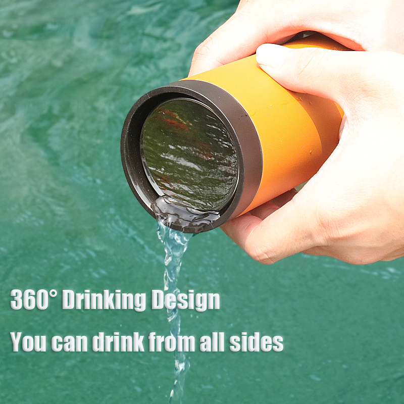 360 degree for drinking 2022 Eco friendly Vacuum Flask  Steel Stainless Steel Vacuum Coffee Mug