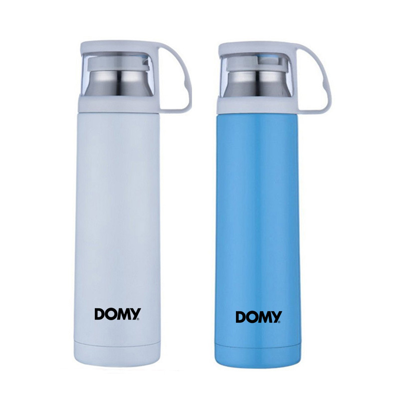 Promotional Products Double Wall Stainless Steel Thermos Bicycle Water Bottle Gym Drink Tumbler With Cup