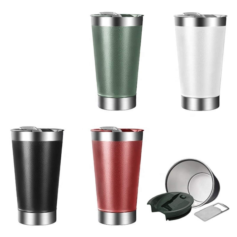 Factory Selling Directly 20oz Double Wall Vacuum Thermal Stainless Steel Beer Mug with Bottle Opener