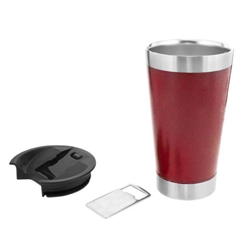 Factory Selling Directly 20oz Double Wall Vacuum Thermal Stainless Steel Beer Mug with Bottle Opener