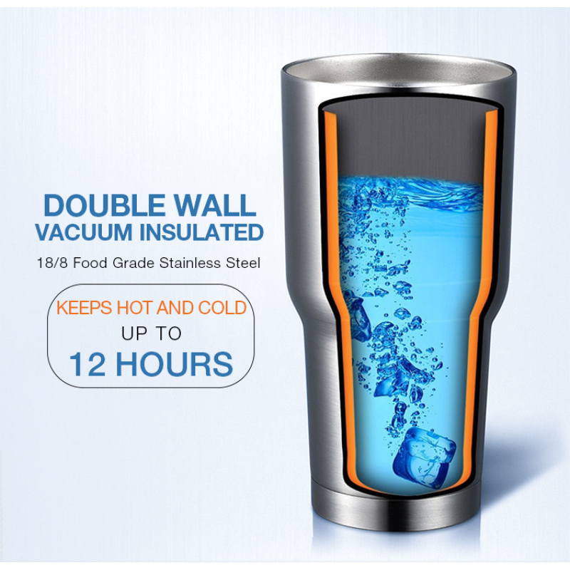 Double Wall Insulated Tumblers 30oz Stainless Steel Custom Tumblers Wholesale