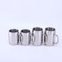 500ML double wall barrel shaped stainless steel beer cup with handle travel mug