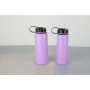High quality single layer stainless steel travel water bottle with handle lid