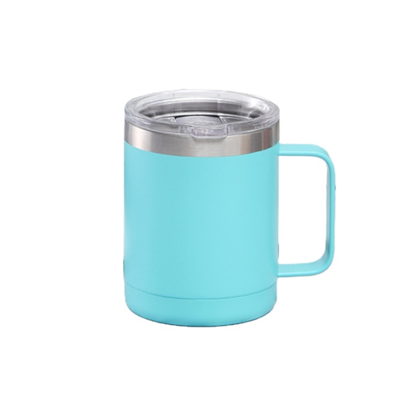 Hot seller 12oz Double Wall Insulated Vacuum coffee Mug Stainless Steel Coffee Tumbler   With Handle Customize Logo and Color