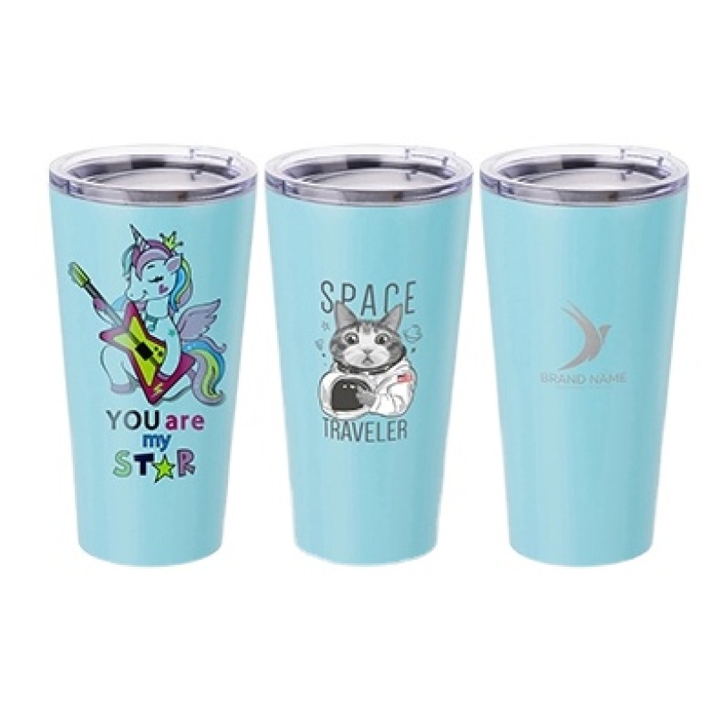 BPA free Double Wall Thermos Vacuum Insulated Flask Stainless Steel Travel Mug With Straw Lid Coffee Tumbler