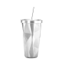 18/8 Stainless Steel Coffee Tumbler BPA Free Reusable Coffee Tumbler Drinking Mug with Straw and Lid