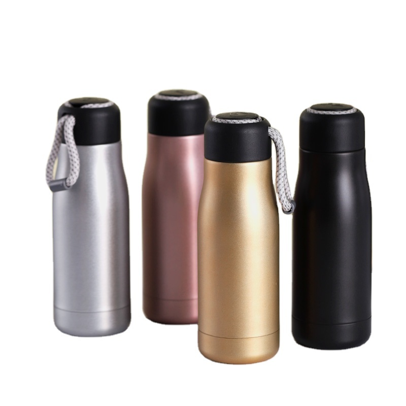 Hongtai Drinkware 500ml Outdoor Double Wall Insulated 304 with a strap Stainless Steel Water Bottle