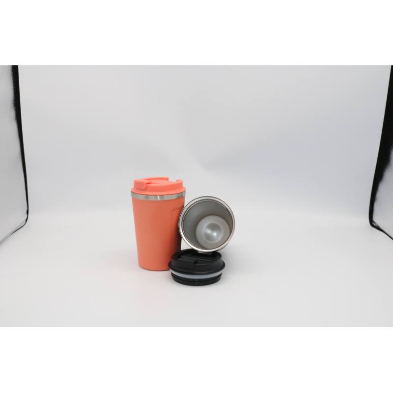 Custom Logo 380ml Double Wall Sublimation Travel Insulated Coffee Thermos Mug With Screw Lid