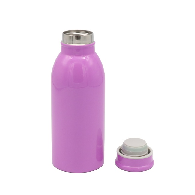 Wuyi Hongtai custom logo insulate stainless steel milk bottle travel sport bottle double wall vaccum cola  bottle