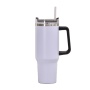 40oz Stainless Steel Insulated Tumbler Custom Travel Mug with Handle and Straw