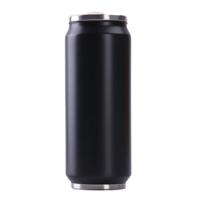 popular insulate stainless steel cola can Gradient color water bottle double walled vacuum beer can with flip lid