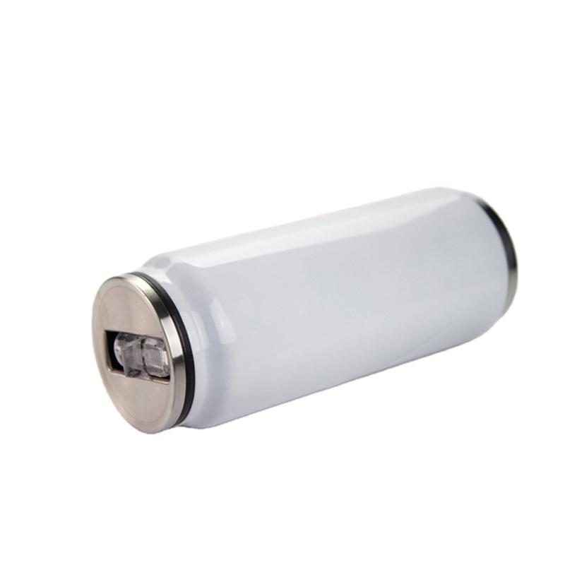 popular insulate stainless steel cola can Gradient color water bottle double walled vacuum beer can with flip lid