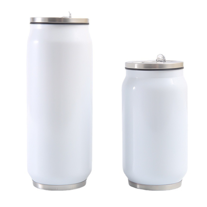 popular insulate stainless steel cola can Gradient color water bottle double walled vacuum beer can with flip lid