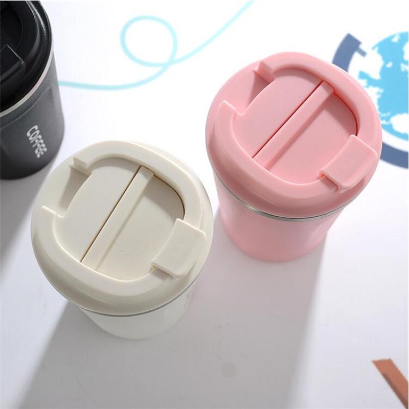 New products double stainless steel vacuum insulation coffee tumbler  wholesale with creative lid