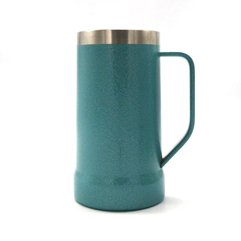 BPA free 24OZ Double Wall Stainless Steel Beer Mug Insulated Vacuum Coffee Cup With Handle