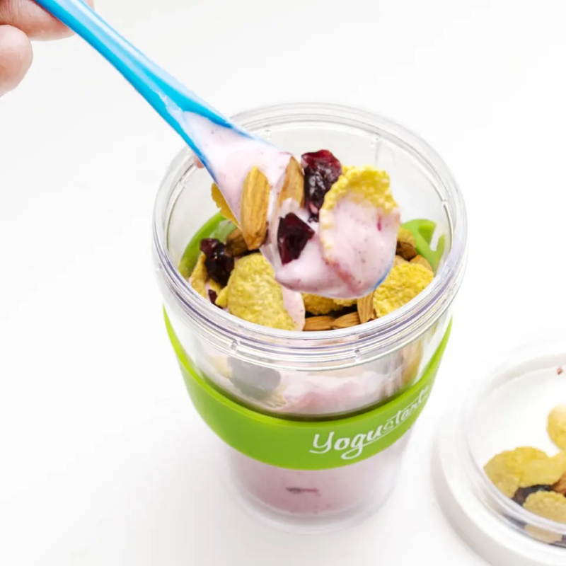 Leakproof Cereal Yogurt Cup With Lid Ecological Ice Cream Cup Cereal Yogurt Cup With Spoon