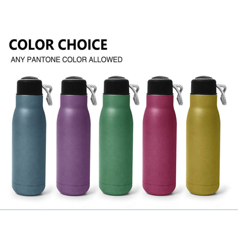 304 stainless steel portable thermos cup with rope water cup high appearance level