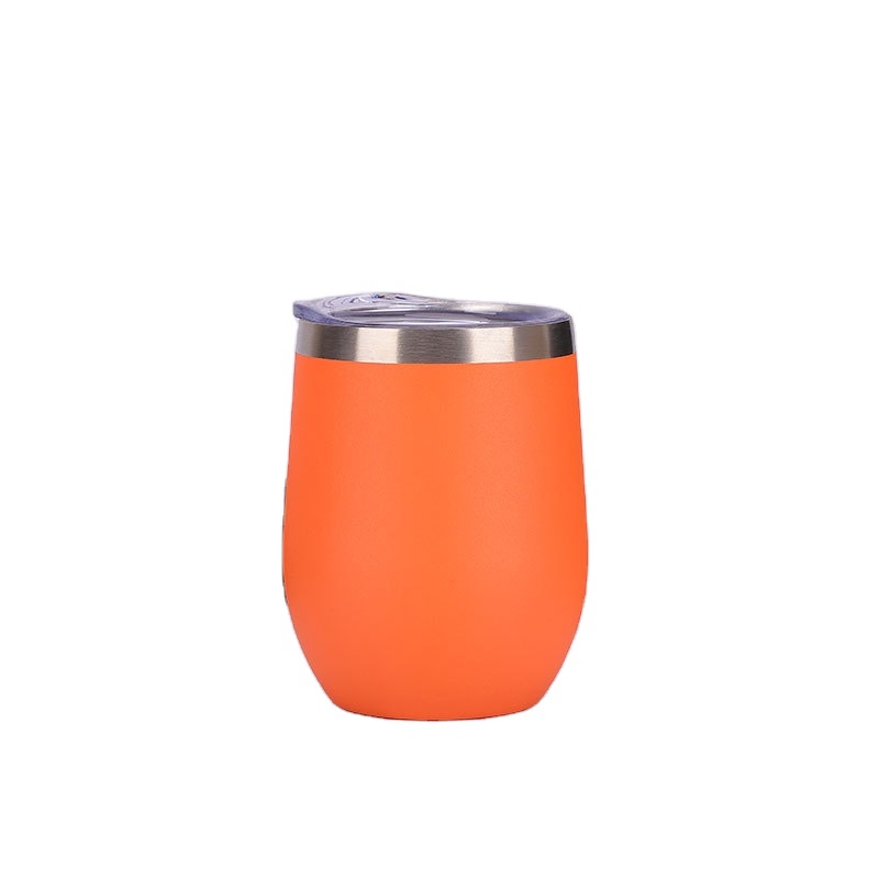 hot sales 12oz custom color stainless steel insulate cup coffee mug egg cup thermos gas transfer cup