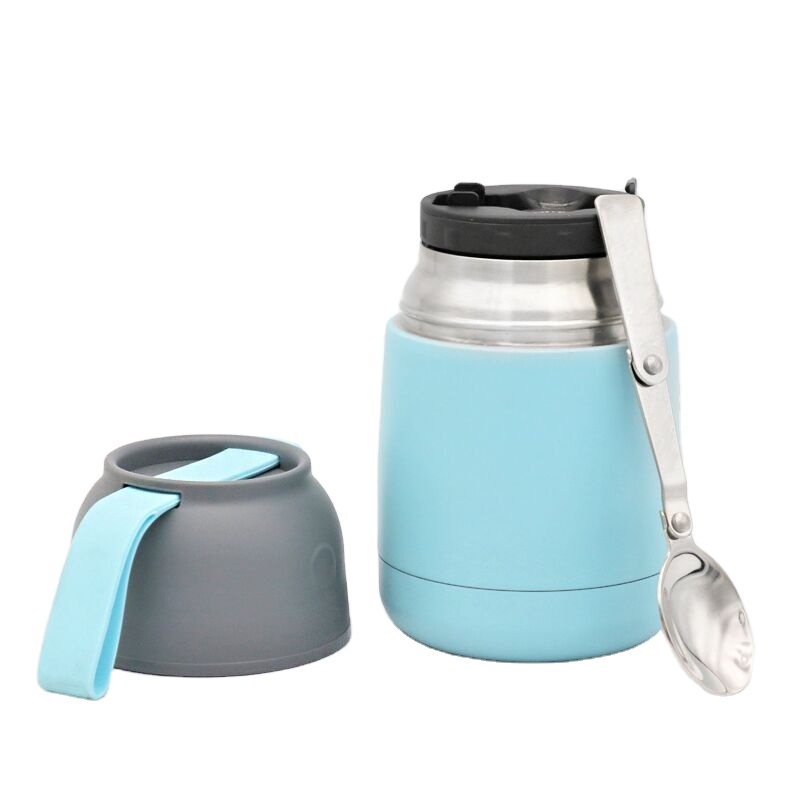 Hot Selling Wholesale Customized Colors Food Jar 420ml Vacuum Insulated Food Flask Stainless Steel Double Wall Fruit Container
