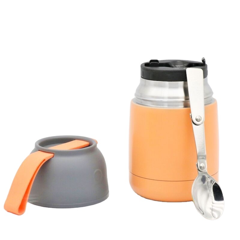Hot Selling Wholesale Customized Colors Food Jar 420ml Vacuum Insulated Food Flask Stainless Steel Double Wall Fruit Container