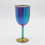Newest Insulated Tumbler Cup With Lid Stainless Steel Wine Goblet 10oz Insulated Wine Glasses With Lid