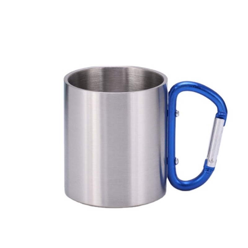 Hot selling  Products  Custom Logo Stainless Steel Travel Coffee Mug With Carabiner 380ml