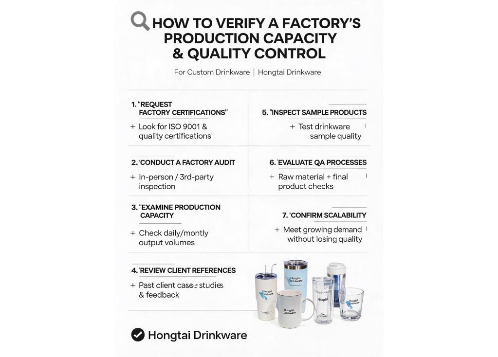 How can I verify the production capacity and quality control system of a factory before placing a large order?