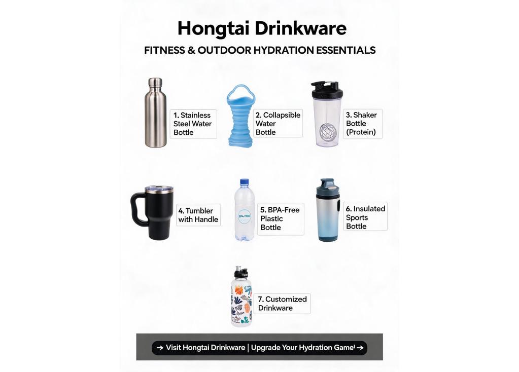 Can you recommend popular or best-selling drinkware products for the fitness and outdoor sports segment?