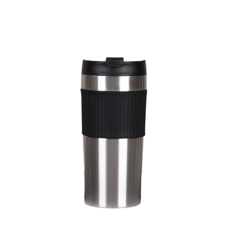 Bpa-free insulated coffee travel mug Double-walled sturdy stainless steel water mug with overflow lid