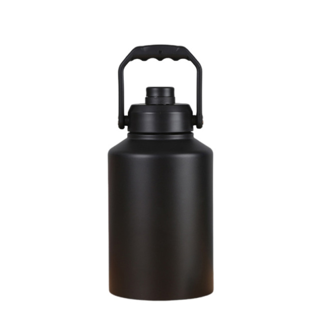 128oz/64oz 18/8 Stainless Steel Thermos Flask Vacuum Insulated Sport Water Bottle With Handle Lid Water Jug