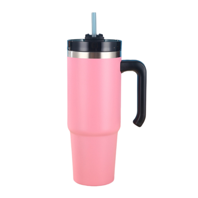 30oz Coffee Beer Travel Tumbler Cups Insulated Stainless Steel Vacuum Tumbler with Straw and Lid