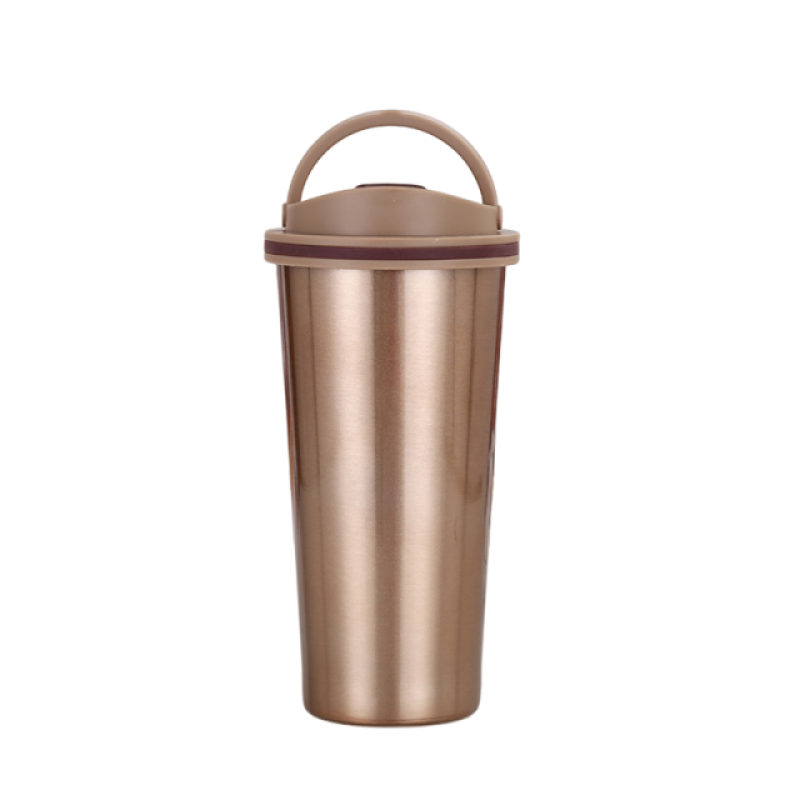 Christmas Designs Double Wall Thermos Vacuum Insulated Cup Stainless Steel Flask With Handle Lid Coffee Mug