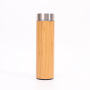 Eco Friendly Stainless Steel Triple Wall Vacuum Flask Insulated With Bamboo sleeve and Lid