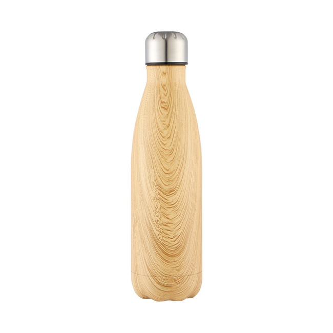 Wholesales  insulate stainless steel travel cola shape water bottle sport bottle double wall vacuum large capacity flask