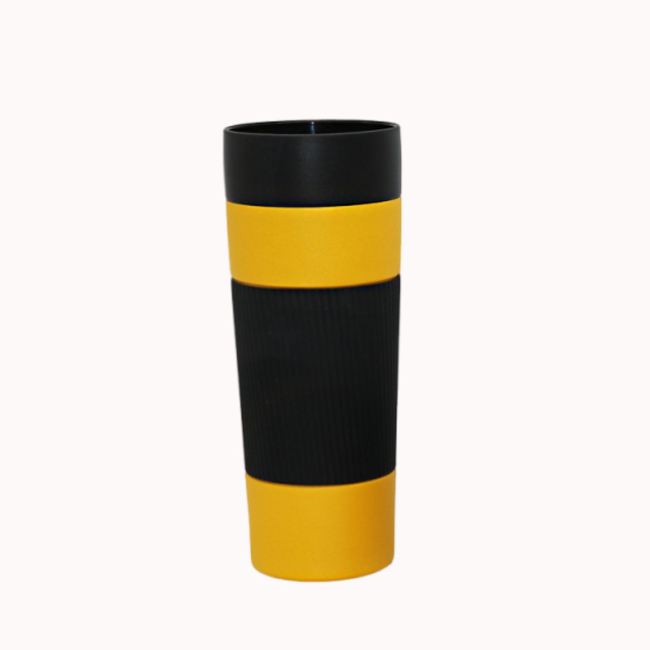 BPA Free Stainless Steel Vacuum  Insulated Travel Coffee Tumbler Thermos Flask With Silicone Sleeve