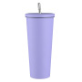 Promotional Fashion Orange Cup Set Drinkware 750ml Double Wall Thermos Flask Stainless Steel Cup Water Bottle Metal With Straw