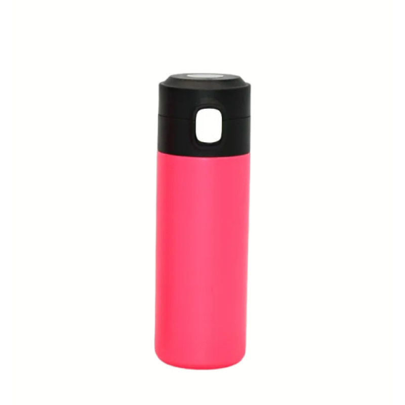 high quality custom logo stainless steel water bottle double wall flask water termos With button cover