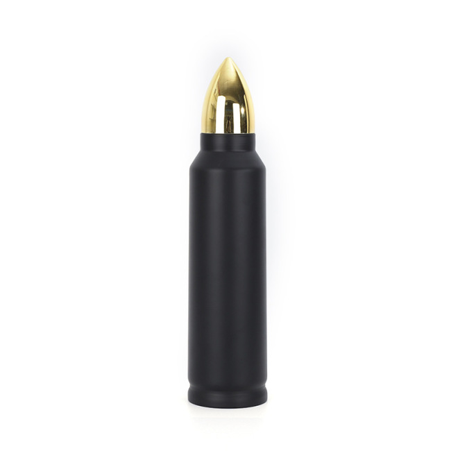 2023 Wholesale Custom 17oz 500ml Rifle Style Lovers Gifts Souvenir Bullet Shaped Thermo Flask Water Bottle