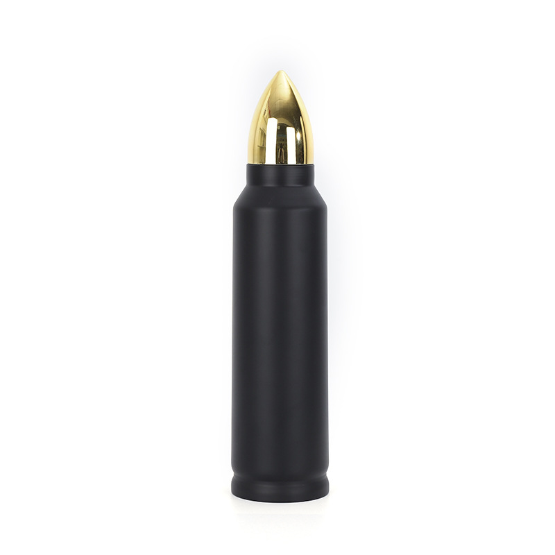 2023 Wholesale Custom 17oz 500ml Rifle Style Lovers Gifts Souvenir Bullet Shaped Thermo Flask Water Bottle