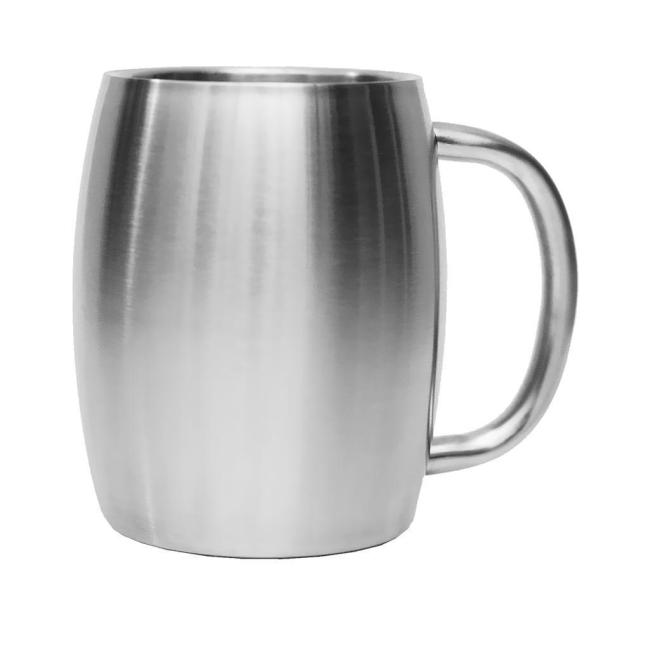 Mugs and Cup Wholesale Stainless Steel Beer Mug with Handle and Logo