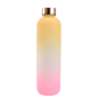 1000ml Cheap Transparent Plastic Water Bottle With Gradient Color Outdoor Gym Sports Water Bottle