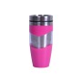 Custom 16OZ double insulated coffee cup with stainless steel inside and plastic outside coffee travel cup
