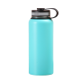 High quality single layer stainless steel travel water bottle with handle lid