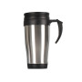 16oz plastic inside stainless steel outside food grade travel mug with handle