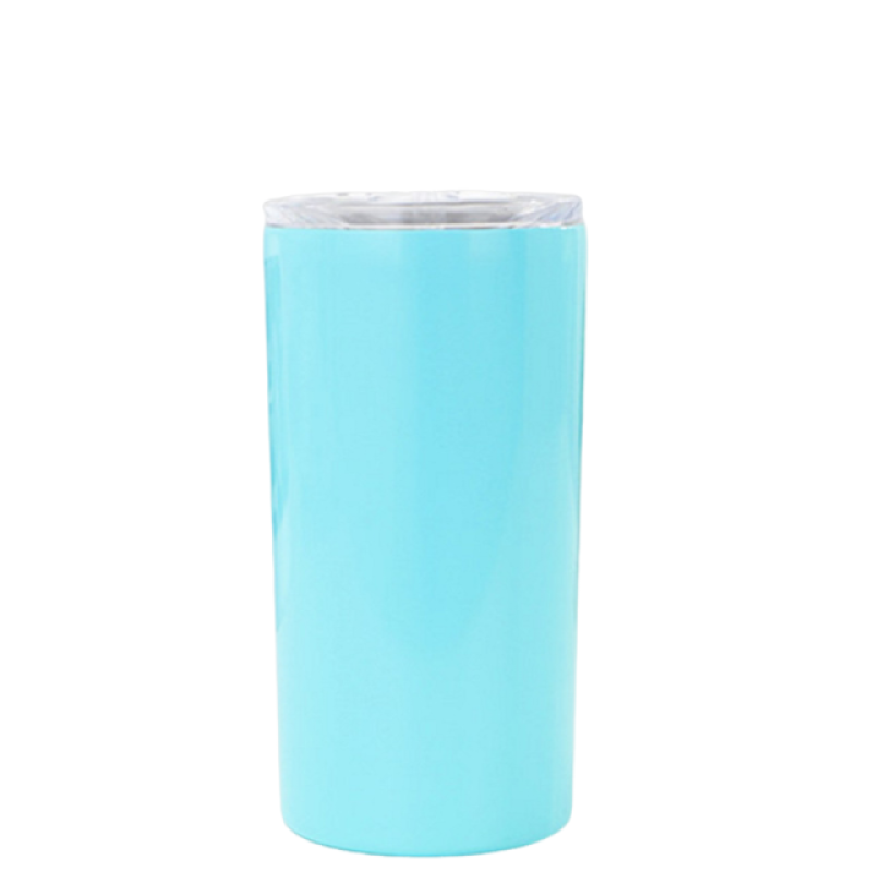 12oz Stainless Steel Tumbler Cups Sublimation Blank Double Wall Straight Skinny Tumblers With Lids and Straw