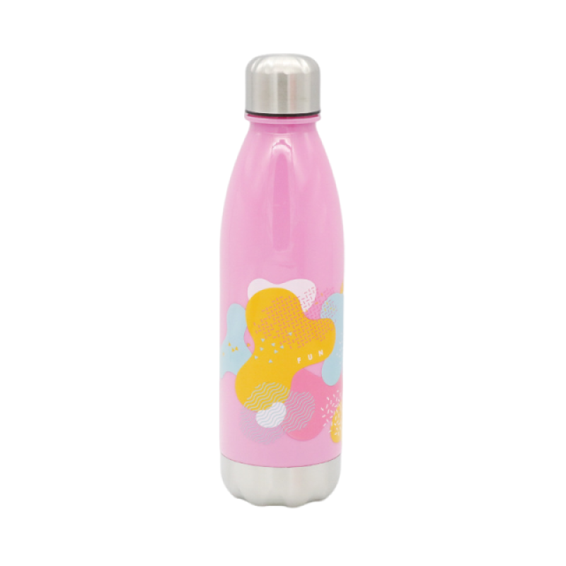 Hot sale 680 ml  tritan food grade material BPA-free plastic Cola-shaped water bottle