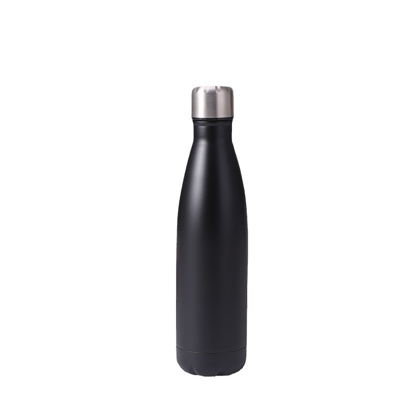 500ml Double Wall 18/8 Vacuum Flask Stainless Steel Sports Water Bottle With Bamboo Bottom Thermos Bottle